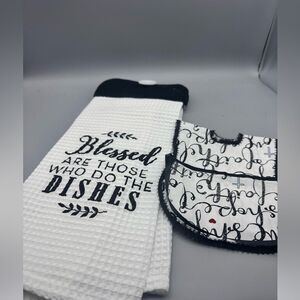 Kitchen hand towel and dish soap cloth cover